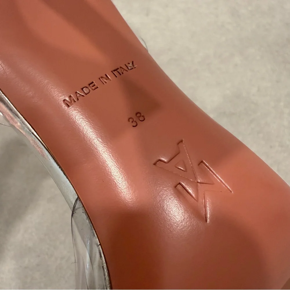AMINA MUADDI Begum Glass sling heels - Picture 6 of 7